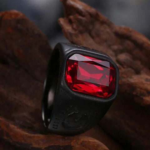 Red Stone Crystal Black Finger RingsSPECIFICATIONS
 
Brand Name: None
CN: Zhejiang
Metals Type: Stainless Steel
Material: Metal
Gender: Men
Compatibility: All Compatible
Item Type: Rings
Function: MoodSouvenirs 4 youSouvenirs 4 you