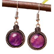 Retro Round Pendant Earrings Fashion Trend Ladies