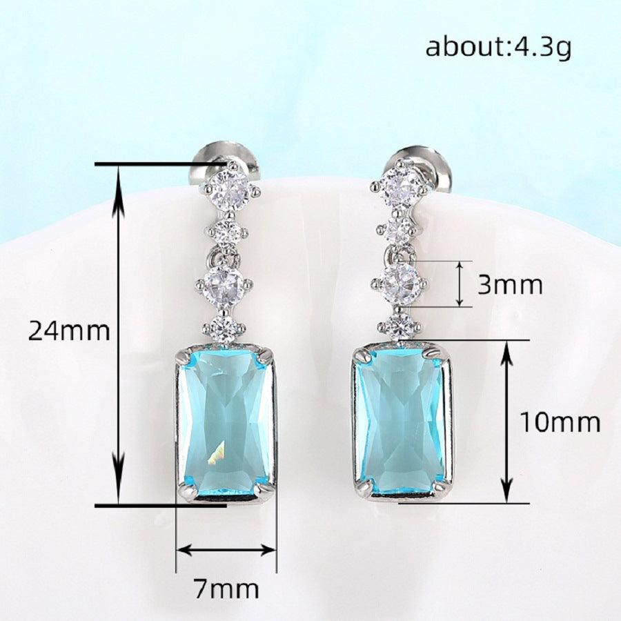 Fashion Earrings Rectangular Mid-length Women