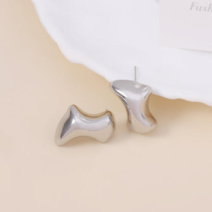 Fashion Three-dimensional Geometric Irregular Boots Ear Studs