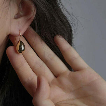 Water Drop Simple High Cold Earrings For Women