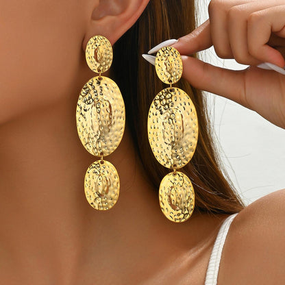 Exaggerated Women's Earrings Niche Ring Design