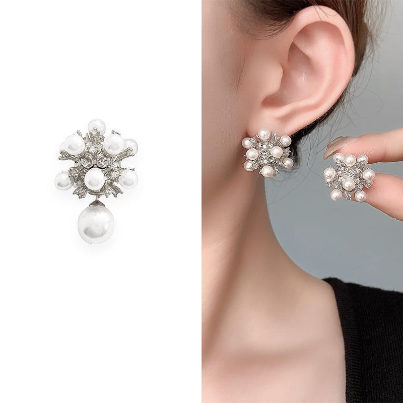 Dandelion Pearl Stud Earrings Special-interest Design