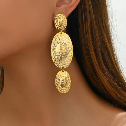 Exaggerated Women's Earrings Niche Ring Design