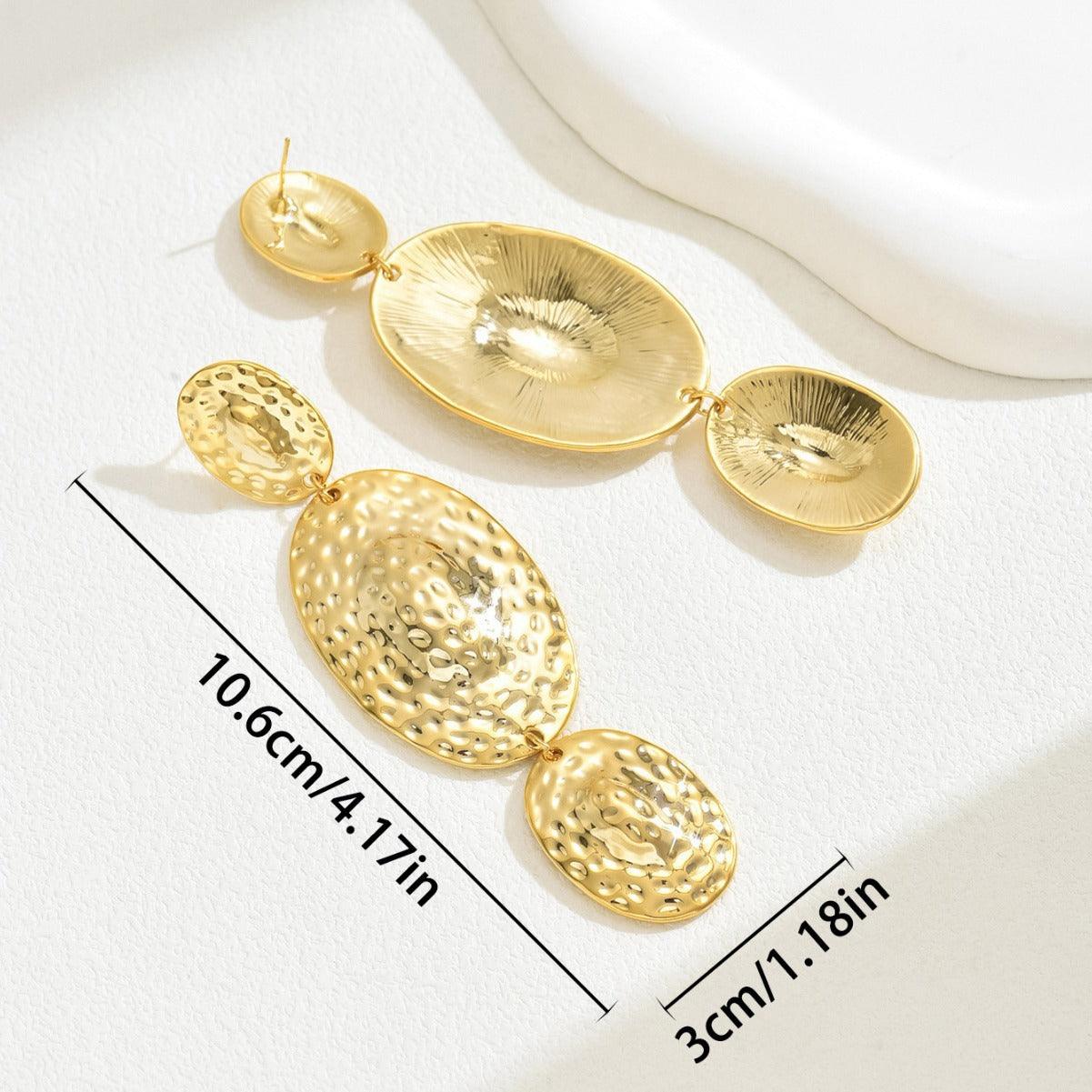 Exaggerated Women's Earrings Niche Ring Design