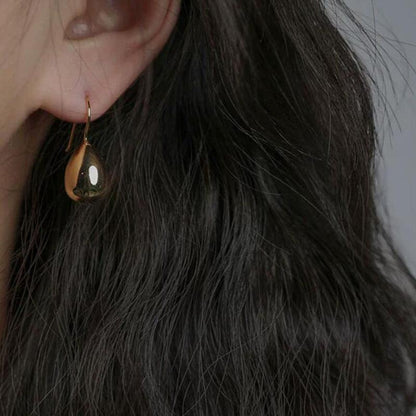 Water Drop Simple High Cold Earrings For Women