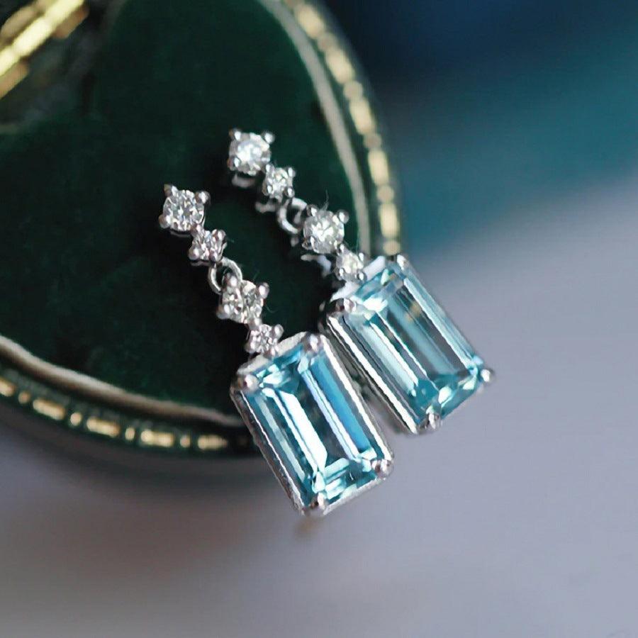 Fashion Earrings Rectangular Mid-length Women