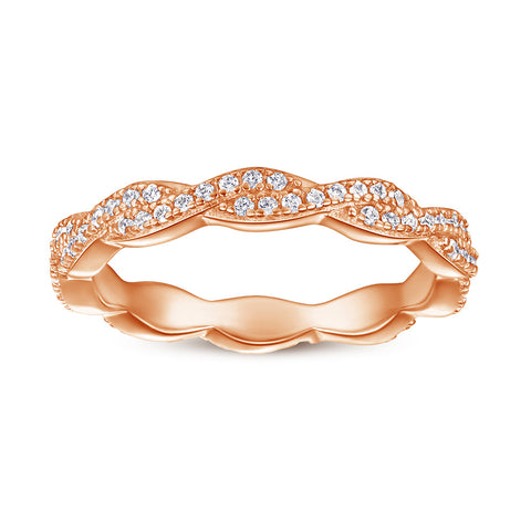 Creative S925 Silver Reverse Love Eternal Ring