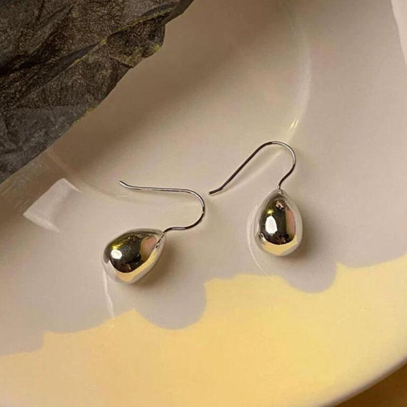 Water Drop Simple High Cold Earrings For Women