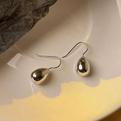 Water Drop Simple High Cold Earrings For Women