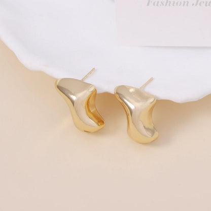 Fashion Three-dimensional Geometric Irregular Boots Ear Studs