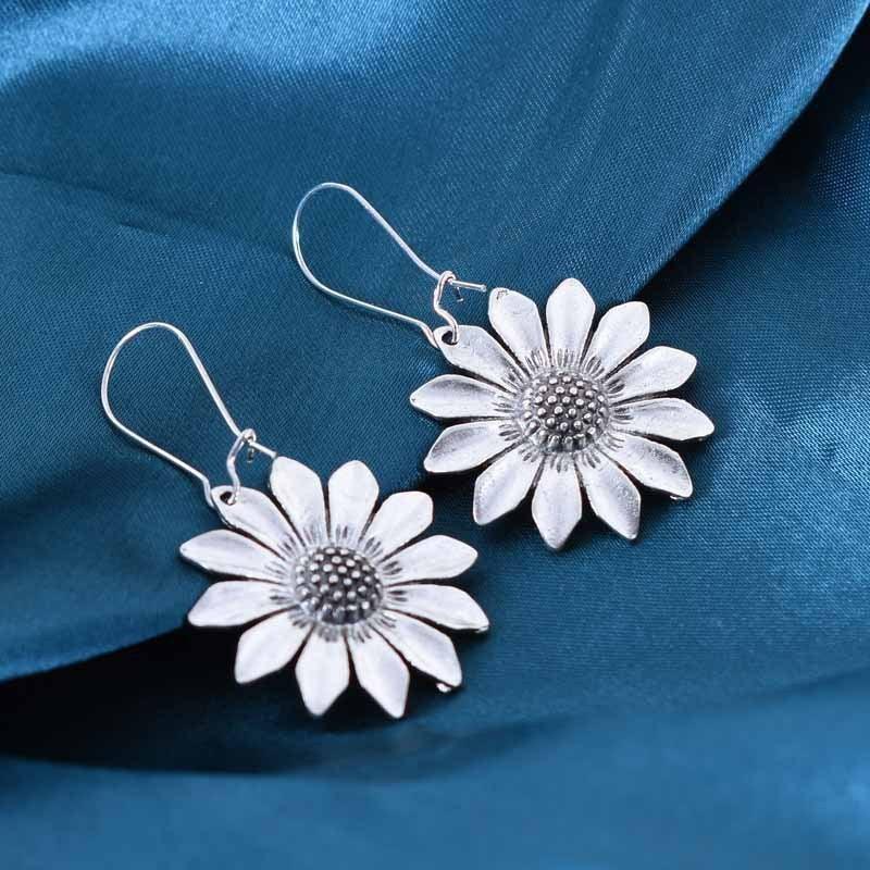 Retro Three-dimensional Sunflower Eardrops Sunflower