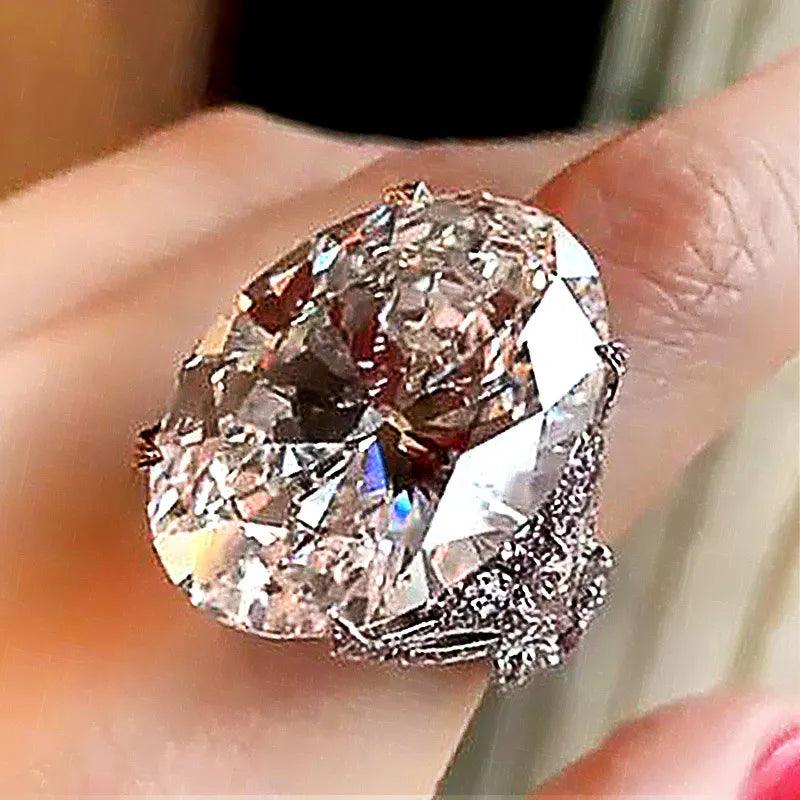 Big Oval Crystal Rhinestone Ring - Souvenirs 4 you