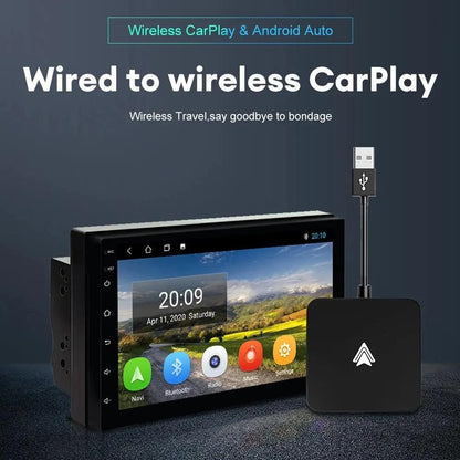 Mini Carplay&Auto Box Dongle Wired To Wireless For Audi BMW Mercedes Toyota Mazda Nissan BMW Suzuki Subaru Kia Ford Opel Skoda