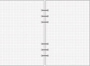 6-hole Notebook Loose-leaf Refill Blank Dot Matrix Horizontal Line
