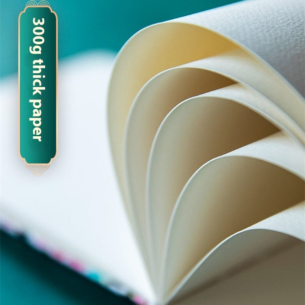 Feiluniao Watercolor Notebook Fabric Handmade Mini Portable Portable Character Sketch Hand Painted Graffiti Drawing Book