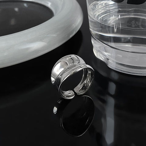 Special-interest Design Sterling Silver Irregular Geometric Ring