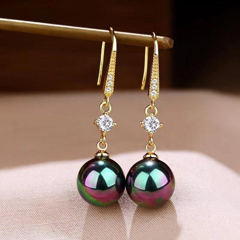 Temperament Fashion Earrings Face Slimming Golden Ear Rings