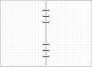 6-hole Notebook Loose-leaf Refill Blank Dot Matrix Horizontal Line