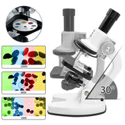 High Definition 1200x Microscope Toy Set Primary School Biological Science Experiment