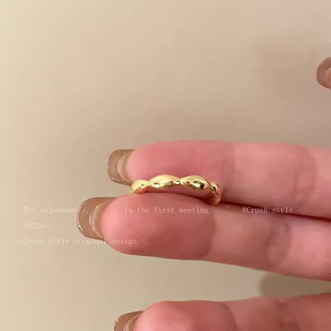 Ins Korean Style Niche Design Ring Advanced Normcore Style Ring